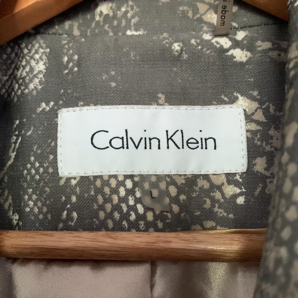 Calvin Klein Faux Snakeskin Jacket Size Large Women’s - Picture 4 of 4